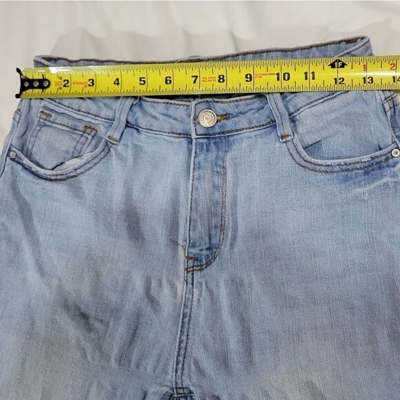 I&M cropped high waisted frayed jeans - Picture 8 of 12
